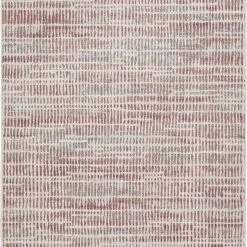 JAIPUR ESCAPE RUG: ASH, RASPBERRY WINE