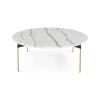 NUEVO ESTELLE 42"RD WHITE MARBLE COFFEE TABLE Furniture