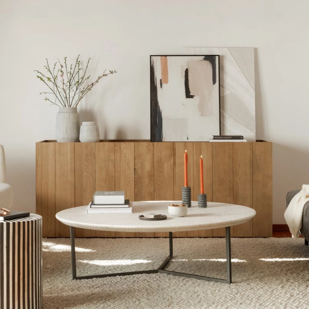 MOES ETCHED ROUND WHITE MARBLE COFFEE TABLE Furniture 2 MOES ETCHED ROUND WHITE MARBLE COFFEE TABLE Furniture