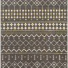 SURYA KELYN RUG: CHARCOAL, YELLOW