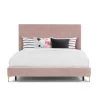 TOV ETTA GRAY VELVET BED