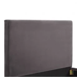 TOV ETTA GRAY VELVET BED