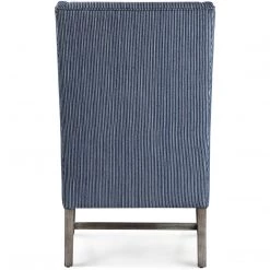UTTERMOST Furniture EUGENE BLUE STRIPED WINGBACK CHAIR
