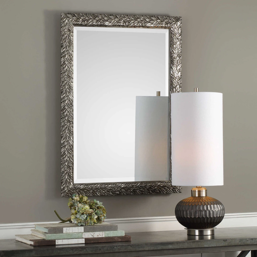 UTTERMOST Mirrors EVE BURNISHED SILVER LEAF MIRROR 2 UTTERMOST Mirrors EVE BURNISHED SILVER LEAF MIRROR