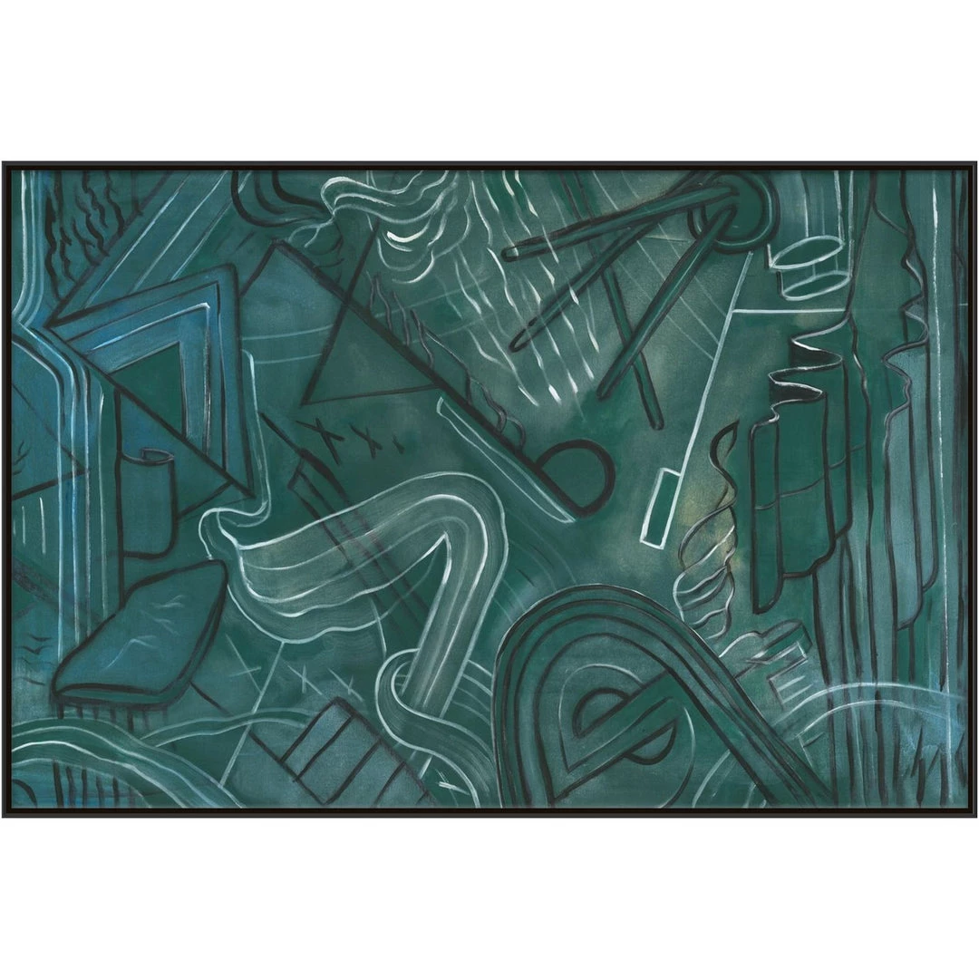 L ART "EVERGREEN BLUES" CANVAS ART 3 L ART "EVERGREEN BLUES" CANVAS ART