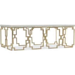 HOOKER EVERMORE WHITE MARBLE TOP COFFEE TABLE Furniture