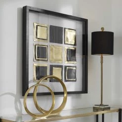 UTTERMOST FAIR AND SQUARE SHADOW BOX WALL ART Wall Sculptures + Decor