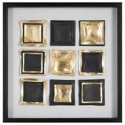 UTTERMOST FAIR AND SQUARE SHADOW BOX WALL ART Wall Sculptures + Decor