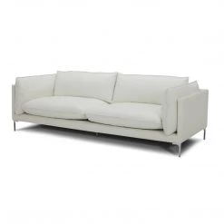 VIG FALCO WHITE LEATHER SOFA