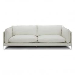 VIG FALCO WHITE LEATHER SOFA