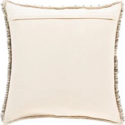SURYA FALLON PILLOW: STONE, CREAM