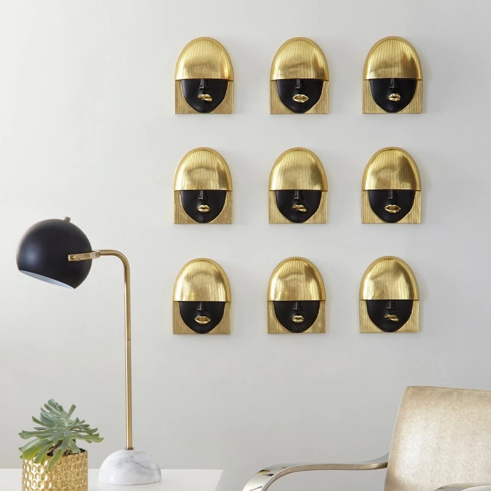 PHILLIPS COLLECTION FASHION FACES WALL TILES | SET OF 3 Wall Sculptures + Decor 9 PHILLIPS COLLECTION FASHION FACES WALL TILES | SET OF 3 Wall Sculptures + Decor