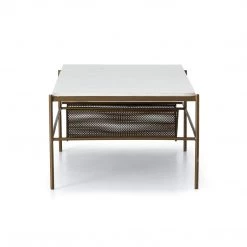 FOUR HANDS Living Room FELICITY MARBLE TOP COFFEE TABLE