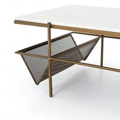 FOUR HANDS Living Room FELICITY MARBLE TOP COFFEE TABLE