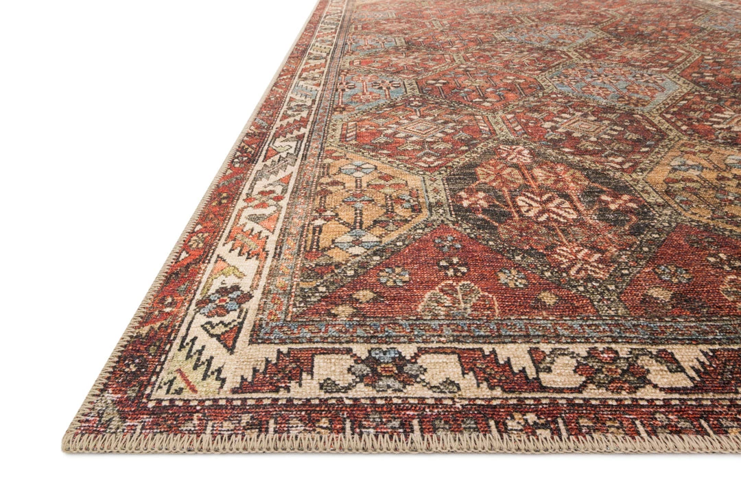 LOLOI FERGUS VINTAGE PRINT RUG: SPICE MULTI 6 LOLOI FERGUS VINTAGE PRINT RUG: SPICE MULTI