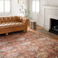 LOLOI FERGUS VINTAGE PRINT RUG: SPICE MULTI