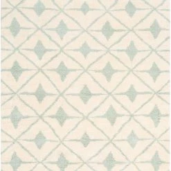 SURYA FEZ HAND KNOTTED WOOL RUG: SEA FOAM