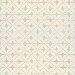 SURYA FEZ HAND KNOTTED WOOL RUG: SEA FOAM