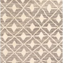 SURYA FEZ HAND KNOTTED WOOL RUG: STONE