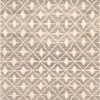 SURYA FEZ HAND KNOTTED WOOL RUG: STONE