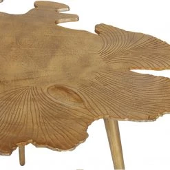 MOES Living Room AMOEBA SIDE TABLE: GOLD