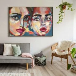 L ART "FIERCE FEMMES" CANVAS ART