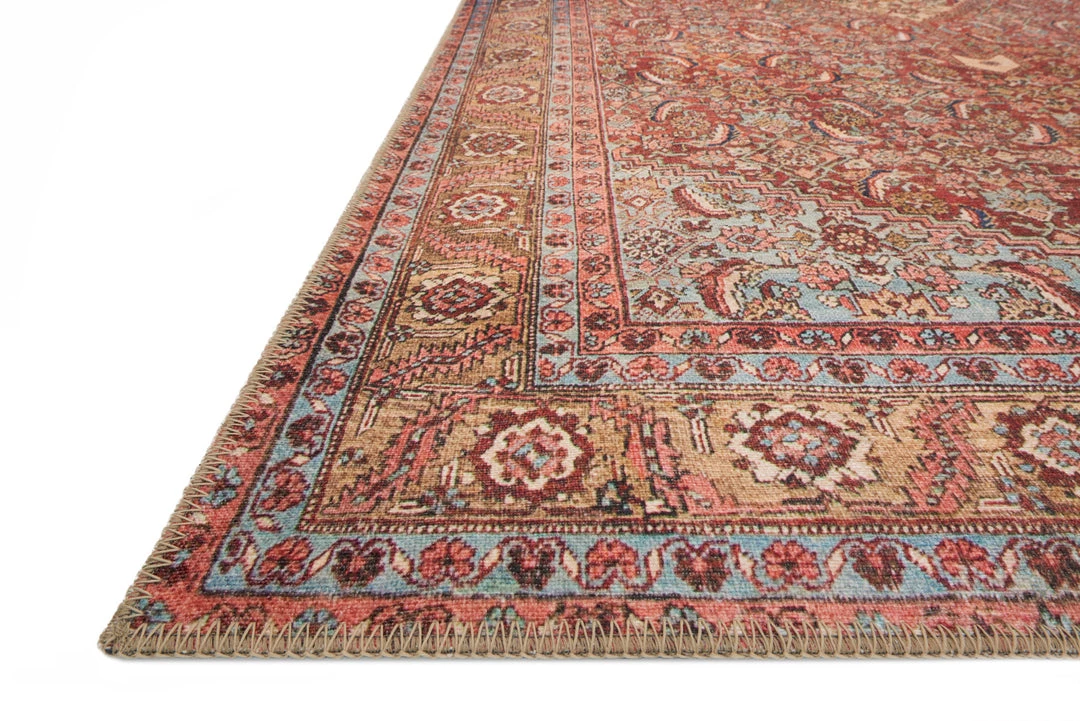 LOLOI FILIPA VINTAGE PRINT RUG: TERRACOTTA MULTI 5 LOLOI FILIPA VINTAGE PRINT RUG: TERRACOTTA MULTI