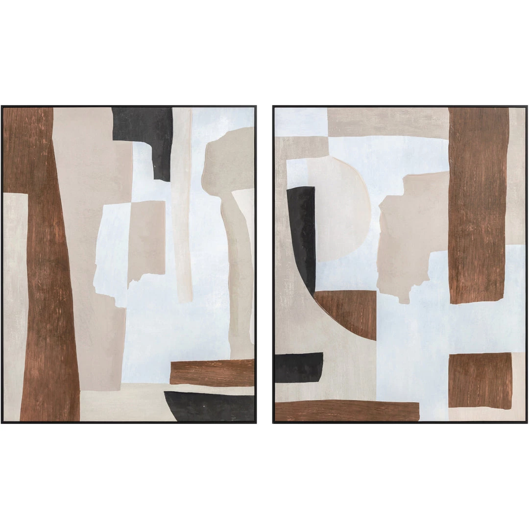 MOES "FINA" FRAMED ABSTRACT CANVAS ART PRINTS Wall Art 3 MOES "FINA" FRAMED ABSTRACT CANVAS ART PRINTS Wall Art