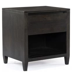 FOUR HANDS FLINT BLACK NIGHTSTAND Furniture