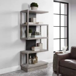 UTTERMOST FLINT DISPLAY SHELF