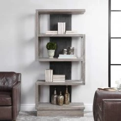 UTTERMOST FLINT DISPLAY SHELF
