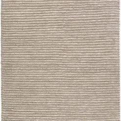 SURYA FLINT GRAY + IVORY TEXTURED STRIPE WOOL RUG