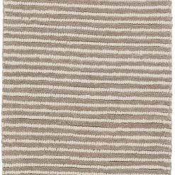 SURYA FLINT GRAY + IVORY TEXTURED STRIPE WOOL RUG 8 SURYA FLINT GRAY + IVORY TEXTURED STRIPE WOOL RUG