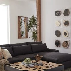 PHILLIPS COLLECTION FLOATING PERTRIFIED SLICE WALL ART