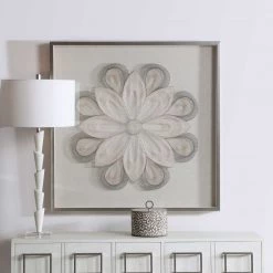 UTTERMOST FLORAL STRING ART SHADOW BOX WALL DECOR