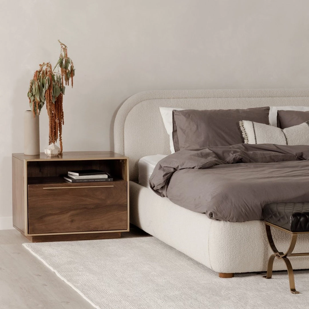 MOES FOCUS SHEESHAM WOOD NIGHTSTAND Bedroom 2 MOES FOCUS SHEESHAM WOOD NIGHTSTAND Bedroom