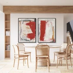 L ART "FRAGMENTS V" CANVAS ART