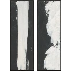 L ART "DANCING IN THE MOONLIGHT" BLACK & WHITE CANVAS ART Wall Art