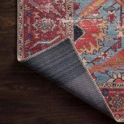 LOLOI FRANCO VINTAGE PRINT RUG: BLUE, RED 10 LOLOI FRANCO VINTAGE PRINT RUG: BLUE, RED