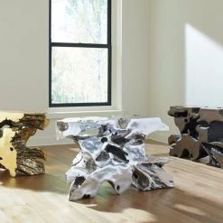 PHILLIPS COLLECTION Furniture FREEFORM SLICE CONSOLE: BRONZE