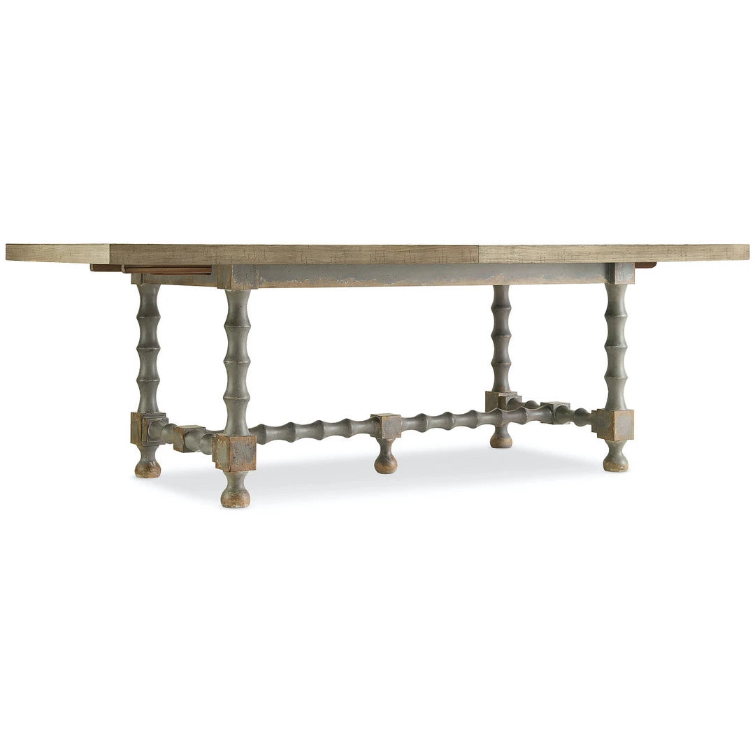 HOOKER FRENCH FARMHOUSE TRESTLE DINING TABLE 1 HOOKER FRENCH FARMHOUSE TRESTLE DINING TABLE