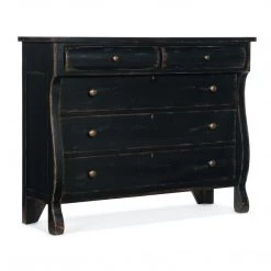 HOOKER FRENCH MARKET BUREAU: ANTIQUE BLACK Furniture