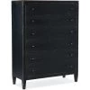 HOOKER FRENCH MARKET TALL CHEST: ANTIQUE BLACK