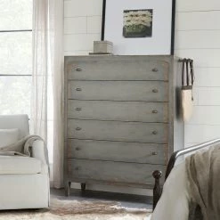 HOOKER Furniture FRENCH MARKET TALL CHEST: VINTAGE GREY