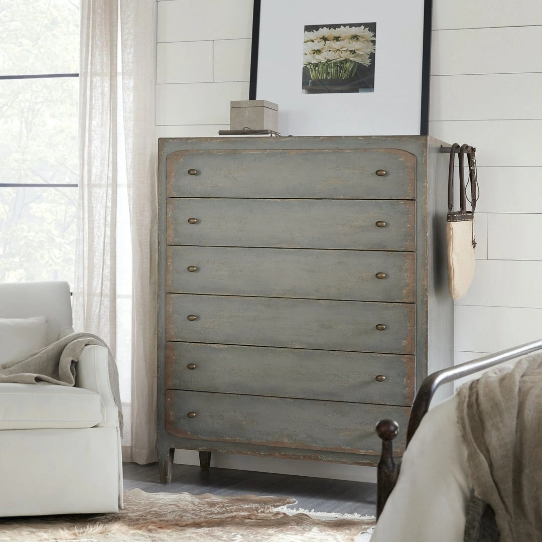 HOOKER Furniture FRENCH MARKET TALL CHEST: VINTAGE GREY 2 HOOKER Furniture FRENCH MARKET TALL CHEST: VINTAGE GREY