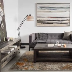 MOES Wall Art "COLOR SWATHE" FRAMED ACRYLIC ON CANVAS