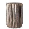 SURYA GARDEN GROOVE CERAMIC STOOL: OXIDIZED COPPER