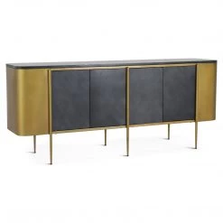 MOES Living Room GATSBY BLACK MARBLE TOP SIDEBOARD