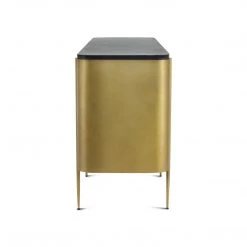 MOES Living Room GATSBY BLACK MARBLE TOP SIDEBOARD