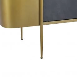 MOES Living Room GATSBY BLACK MARBLE TOP SIDEBOARD